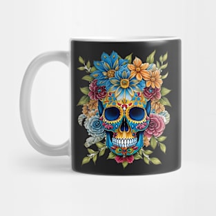 Sugar Skulls and Flowers Mug